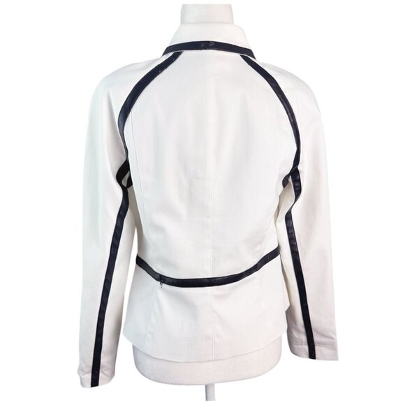 WORTH New York Cotton-Blend Jacket Blazer *FLAW-Project Piece! Women's Sz 8 - Picture 6 of 6